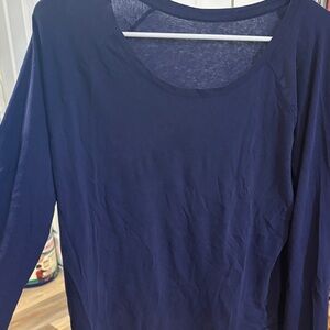 GapBody Women's Purple Long Sleeve Pure Body Top